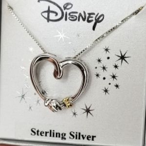 Disney Minnie looking for her Mickey two toned pendant necklace sterling…